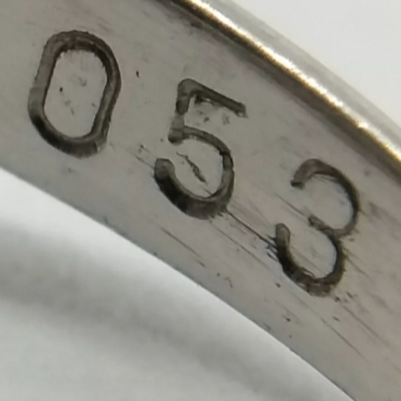 CHRISTMAS SALE! Stunning Solid Platinum Genuine 0.53ct Diamond Ring Size 6 1/2 - Picture 7 of 9